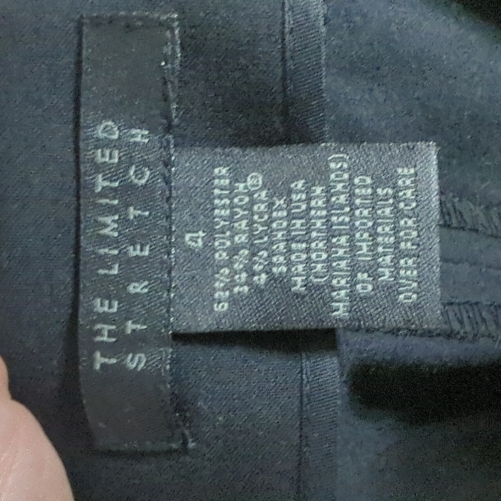 The Limited Black Pencil Skirt with Double Buckle Detail Size 4 - Picture 6 of 8